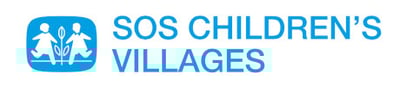 SOS Children’s Villages – Logo mit zwei stilisierten Kindern links und Schriftzug „SOS CHILDREN’S VILLAGES “ in Blau auf weißem Hintergrund. SOS Children’s Villages – Logo mit zwei stilisierten Kindern links und Schriftzug „SOS CHILDREN’S VILLAGES “ in Blau auf weißem Hintergrund.