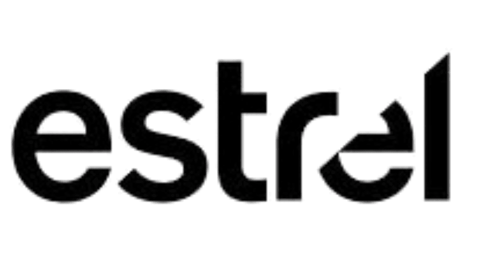 Logo des Estrel Berlin mit schwarzem Schriftzug