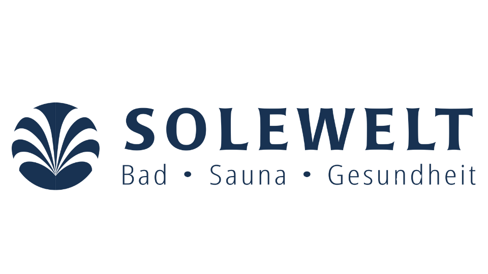 Logo der Solewelt mit Schriftzug Bad, Sauna und Gesundheit