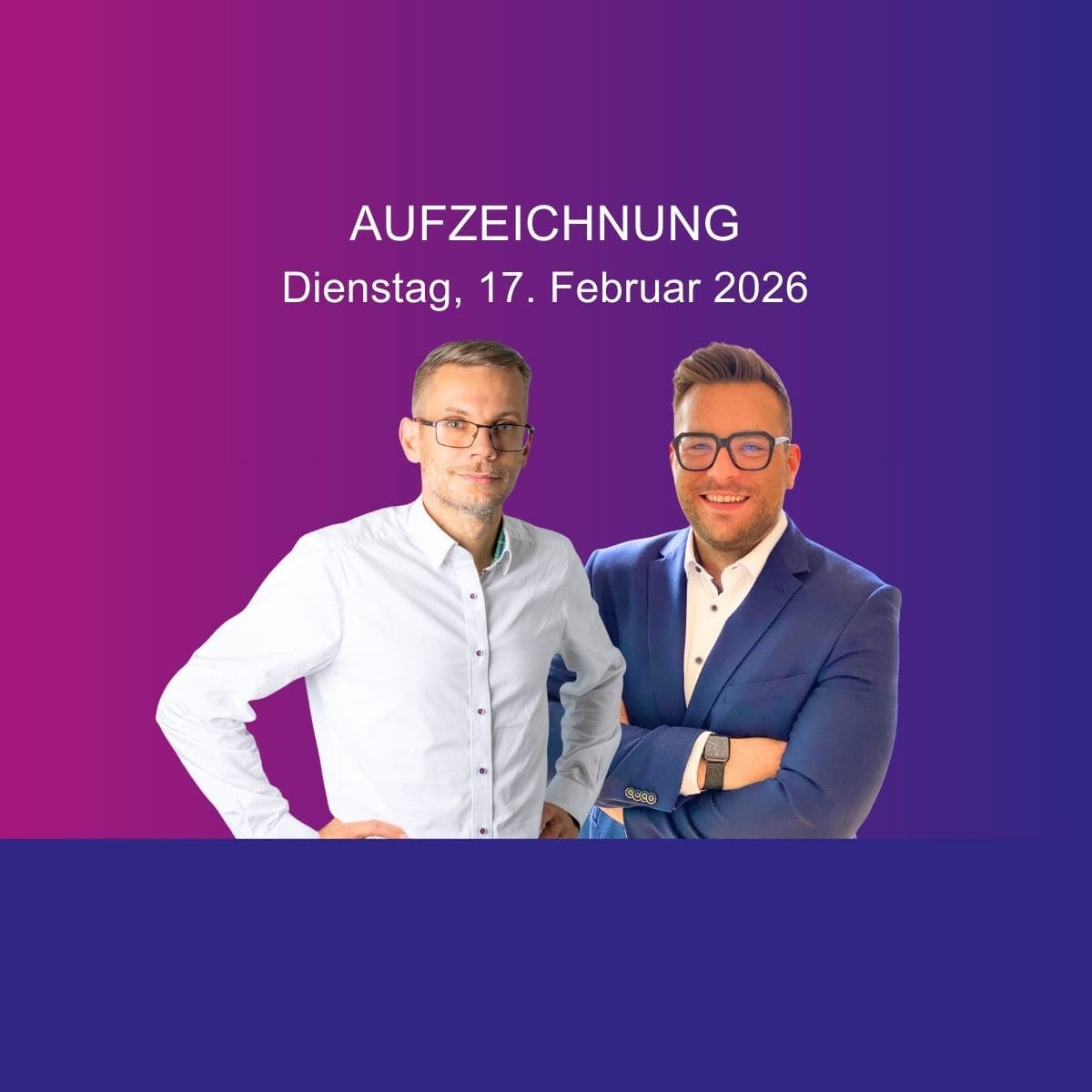 Webinar-Aufzeichnung: Keine Panik vor der E-Rechnung am 17. Februar 2026, 10:00-11:00 Uhr mit Dominik Herde und Oliver Jacobeit